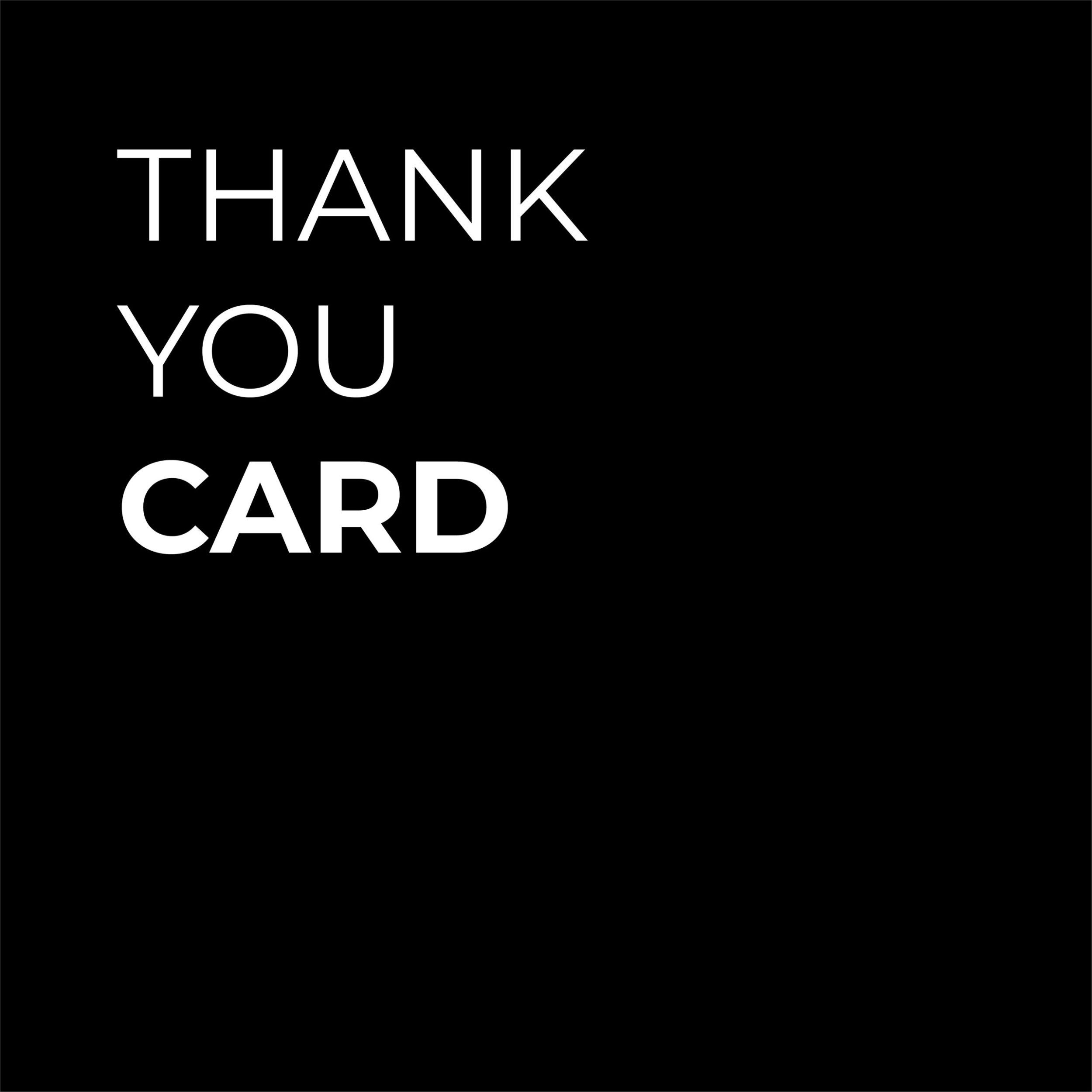 TA CARTE DE REMERCIEMENT